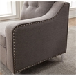 Legend Vansen Modular Modern Wood & Fabric Sectional in Dark Gray