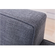 Legend Vansen Modern Fabric Living Room Sofa and Loveseat Set in Gray