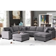 Legend Vansen Fabric Flexible Combination Module Reversible Sectional Sofa