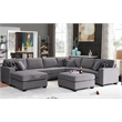 Legend Vansen Fabric Flexible Combination Module Reversible Sectional Sofa