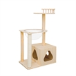 Legend Vansen Solid Wood Cat Tower Cat Tree Cat Condo With Space Capsule Nest