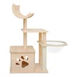 Legend Vansen Solid Wood Cat Tower Cat Tree Cat Condo With Space Capsule Nest