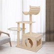 Legend Vansen Solid Wood Cat Tower Cat Tree Cat Condo With Space Capsule Nest