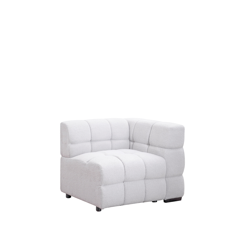Legend Vansen 105'' Comfortable Boucle Large Sofa in White