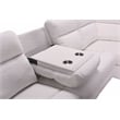 Legend Vansen 111.4'' Comfortable Recliner Sectional Storage Sofa in Beige