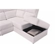 Legend Vansen 111.4'' Comfortable Recliner Sectional Storage Sofa in Beige