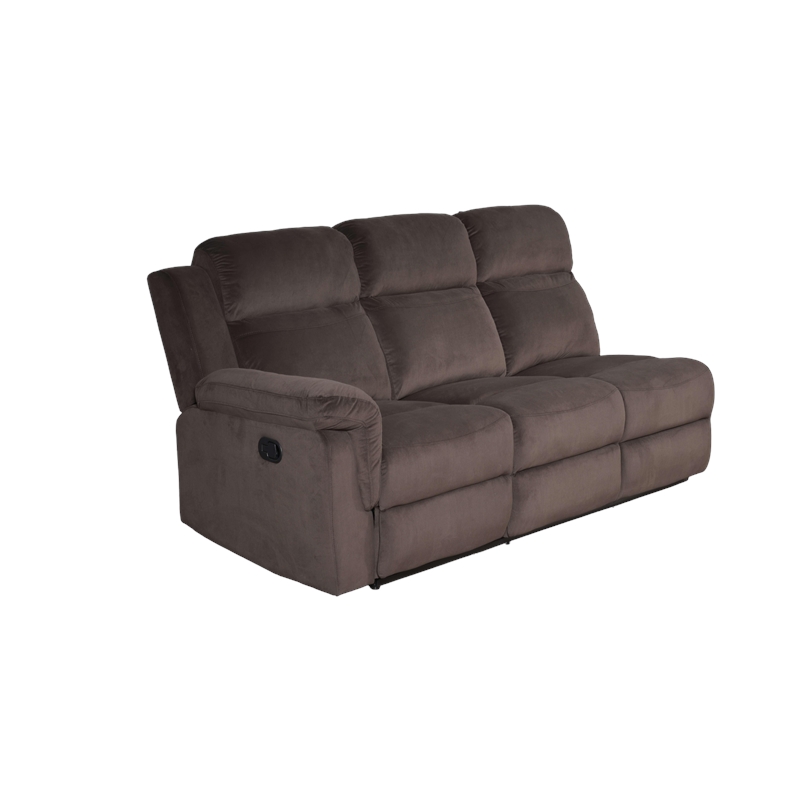 Legend Vansen 111.4'' Comfortable Recliner Sectional Storage Sofa in Brown