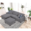 Legend Vansen Fabric Flexible Combination Module Reversible Sectional Sofa