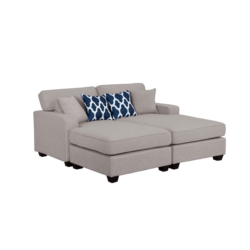 Legend Vansen Fabric Flexible Combination Module Reversible Sectional Sofa