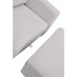 6 PCS Corduroy Flexible Combination Sectional Living Room Set  Cream