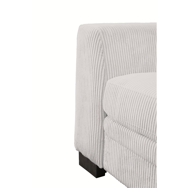 6 PCS Corduroy Flexible Combination Sectional Sofa Cream