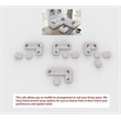 6 PCS Corduroy Flexible Combination Sectional Sofa Cream