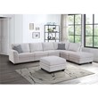 7 PCS Corduroy Flexible Combination Sectional Sofa Cream