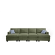 8 PCS Corduroy Flexible Combination Sectional Sofa Olive