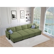 8 PCS Corduroy Flexible Combination Sectional Sofa Olive