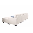8 PCS Corduroy Flexible Combination Sectional Sofa Cream
