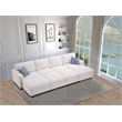 8 PCS Corduroy Flexible Combination Sectional Sofa Cream