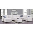 9 PCS Corduroy Flexible Combination Sectional Sofa Cream