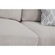 9 PCS Corduroy Flexible Combination Sectional Sofa Cream