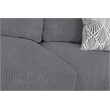 9 PCS Corduroy Flexible Combination Sectional Sofa Dark Grey