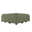 9 PCS Corduroy Flexible Combination Sectional Sofa Olive