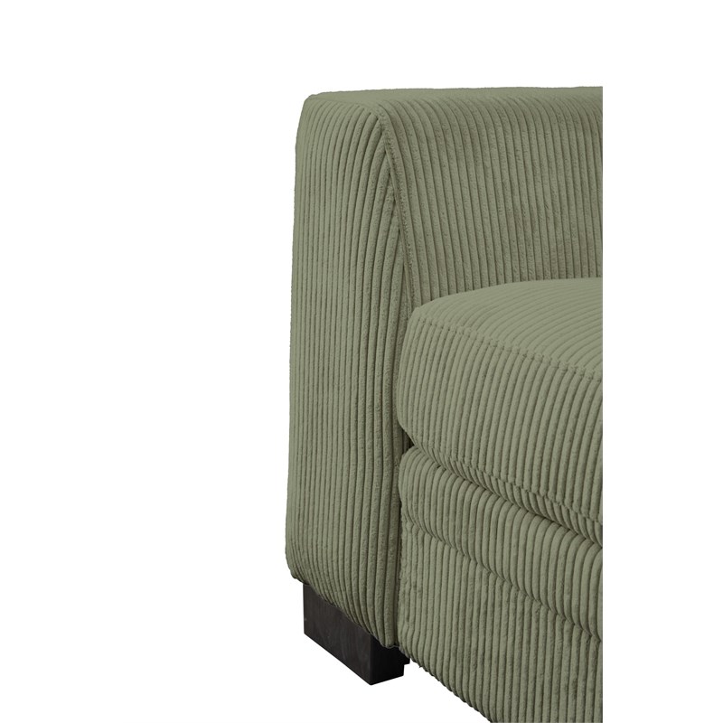 10 PCS Corduroy Flexible Combination Sectional Sofa Olive
