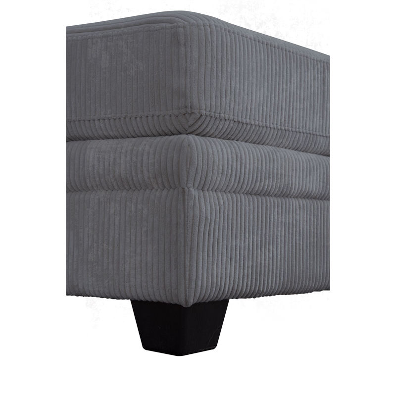 10 PCS Corduroy Flexible Combination Sectional Sofa Dark Grey