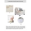 13PCS Corduroy Flexible Combination Sectional Sofa Cream