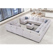 16 PCS Corduroy Flexible Combination Sectional Sofa Cream