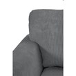 11 PCS Corduroy Flexible Combination Sectional Sofa Dark Grey