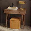 Casartis Living Nordlyn Solid Wood Home Office Desk in Honey Brown