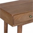 Casartis Living Nordlyn Solid Wood Home Office Desk in Honey Brown