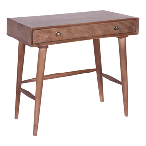 Casartis Living Milan 30.5&quot Mid-Century Wood Home Desk in Brown