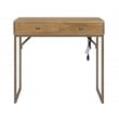 Casartis Living Linden Solid Wood  Modular Desk in Sunshine Brown