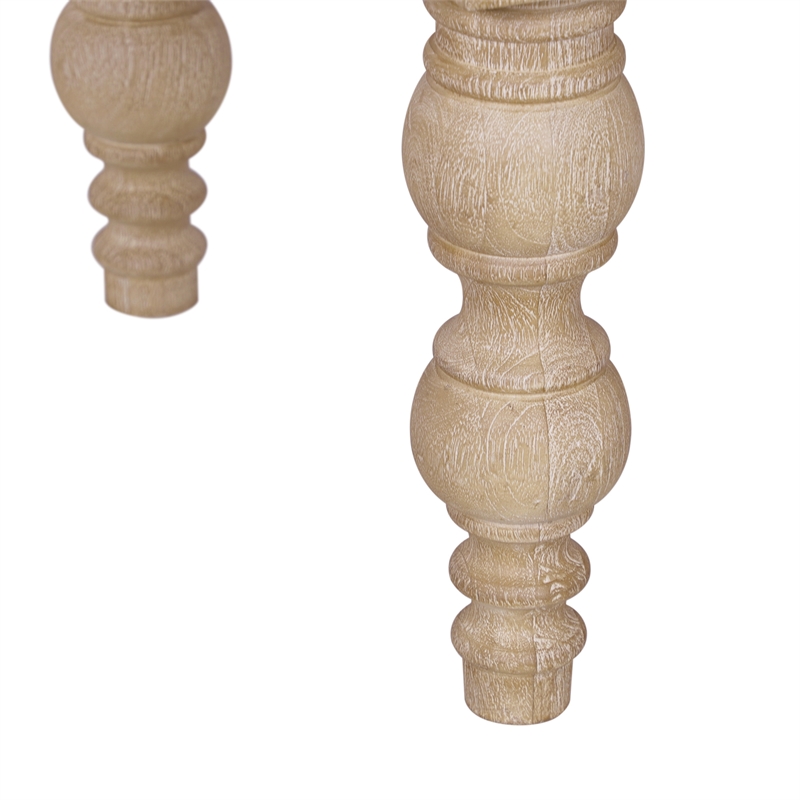 Casartis Living James Rectangular Farmhouse Solid Wood Coffee Table in Natural