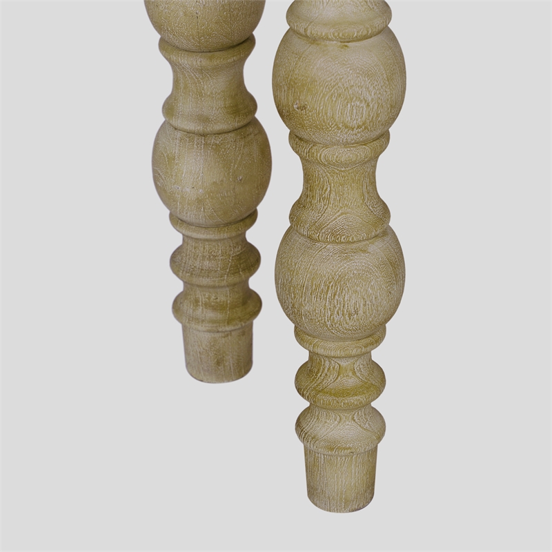 Casartis Living James Farmhouse Solid Mango Wood Console Table in Natural