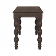 Casartis Living French Country Solid Wood Desk in Coffee Brown