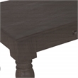Casartis Living French Country Solid Wood Desk in Coffee Brown