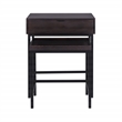 Casartis Living Atelier Solid Wood Iron Nesting Table Set of 2 in Choco Brown