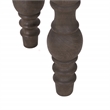 Casartis Living French Country Solid Wood Side Table with Drawer in Coffee Brown