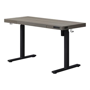 Kowo 55&quot K305 Electric Height Adjustable Wood Standing Desk in Gray Oak