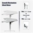 Kowo K314 Corner Electric Height Adjustable Wood Standing Desk in White