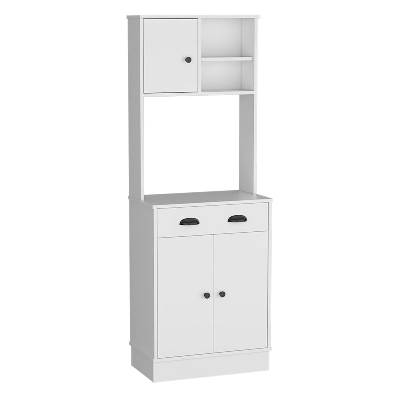 Selmer 3-Door Engineered Wood Pantry Cabinet in White