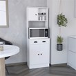 Selmer 3-Door Engineered Wood Pantry Cabinet in White