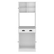 Selmer 3-Door Engineered Wood Pantry Cabinet in White
