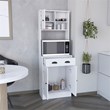 Selmer 3-Door Engineered Wood Pantry Cabinet in White