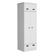 Tifton Armoire with 2-Doors in White Engineered Wood