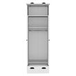 Tifton Armoire with 2-Doors in White Engineered Wood
