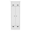 Tifton Armoire with 2-Doors in White Engineered Wood