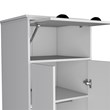 Tifton Armoire with 2-Doors in White Engineered Wood